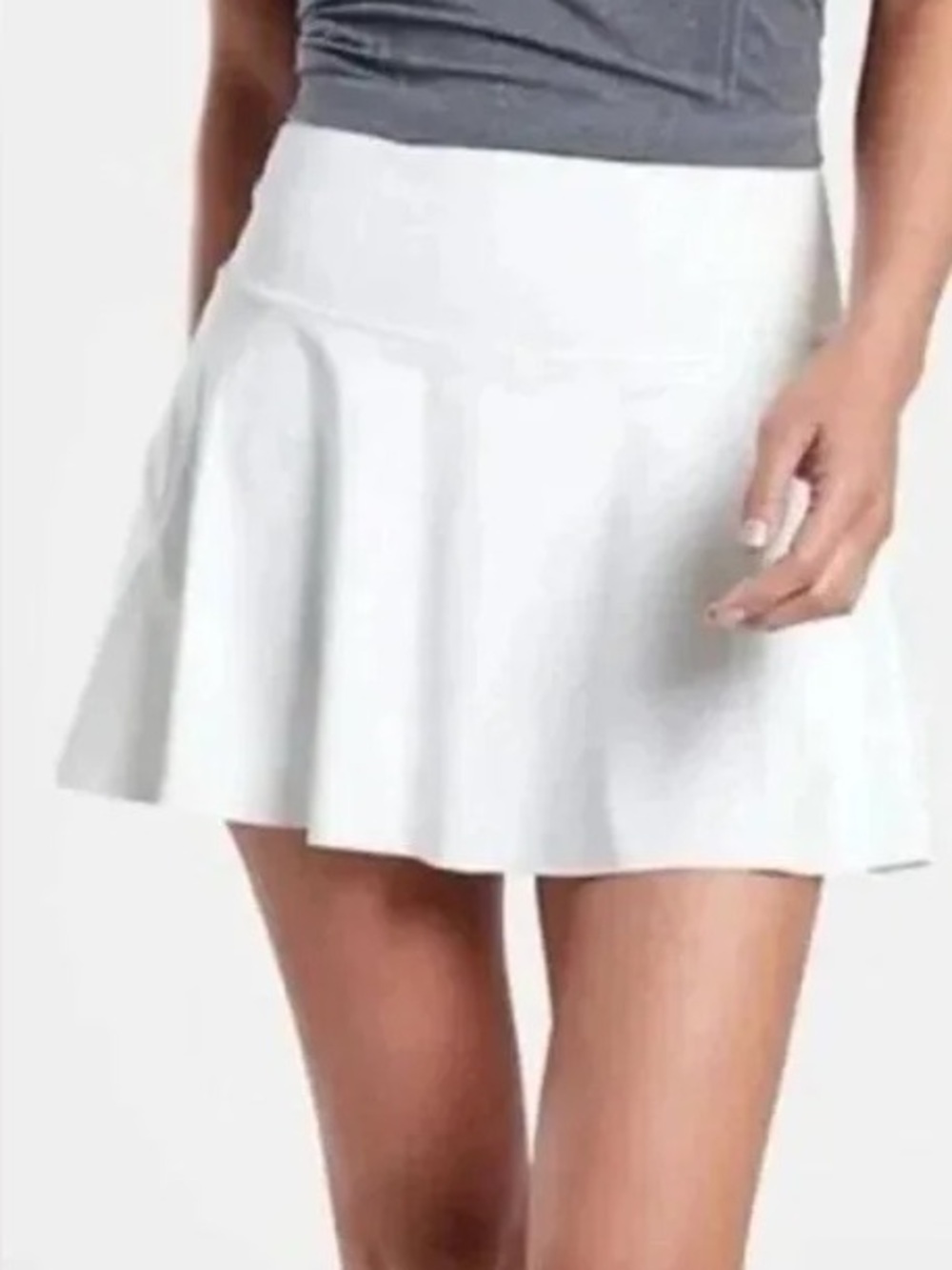 Athleta Ace A-Line 13.5" Skort white medium women’s tennis athletic pickleball